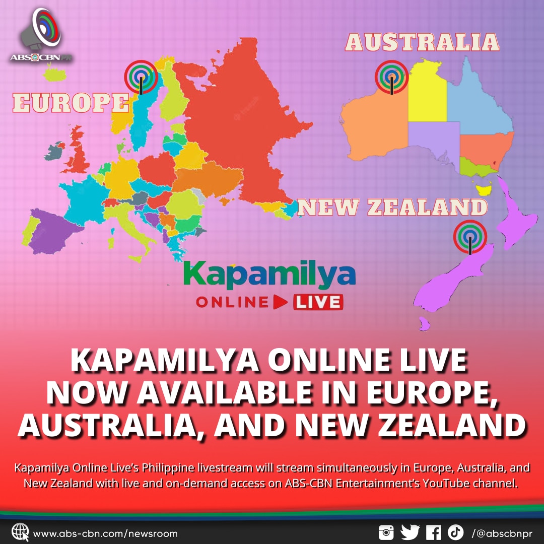 Kapamilya Online Live now available in Europe Australia and New